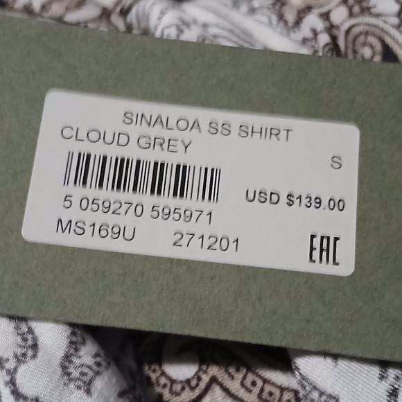 All Saints Men's Patterned Shirt - Black and White NWT. Size Small - Picture 10 of 12